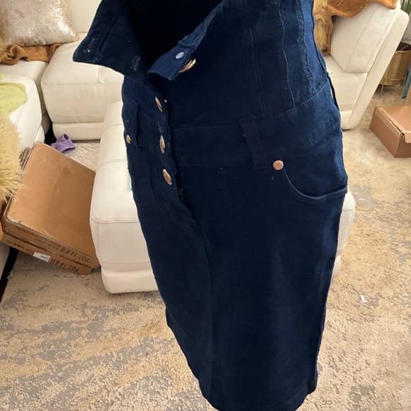 NWOT SEXY DENIM   HIGH WAISTED  CORSET PENCIL SKIRT 😍😍😍 - Picture 3 of 15